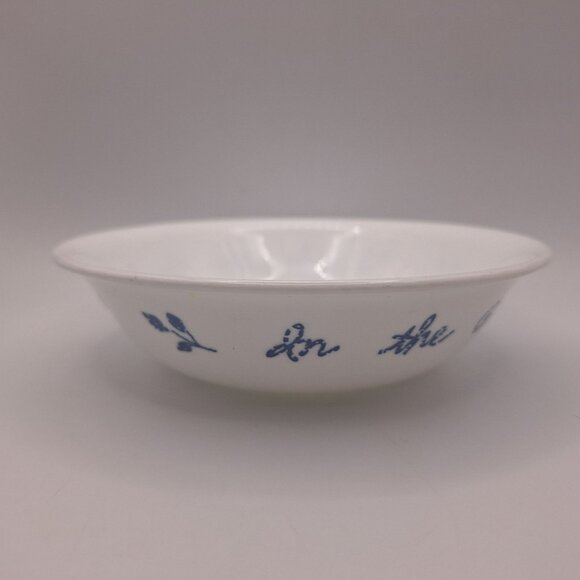 Corning Corelle Bowl In The Garden Blue Rustic Discontinued Small Dessert 5.5 In - Picture 2 of 9